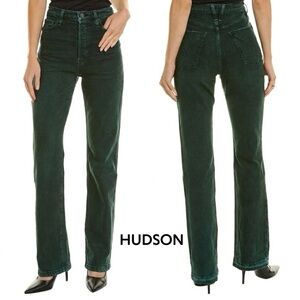 Hudson Jeans Faye Overdye Scarab Ultra High-Rise Bootcut Jean Size 25 NWT